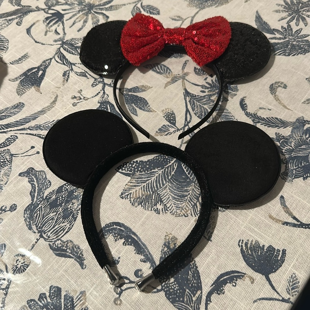 His and Hers Micky and Minnie Mouse headband